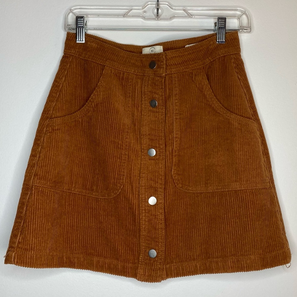 Corduroy Brown Skirt